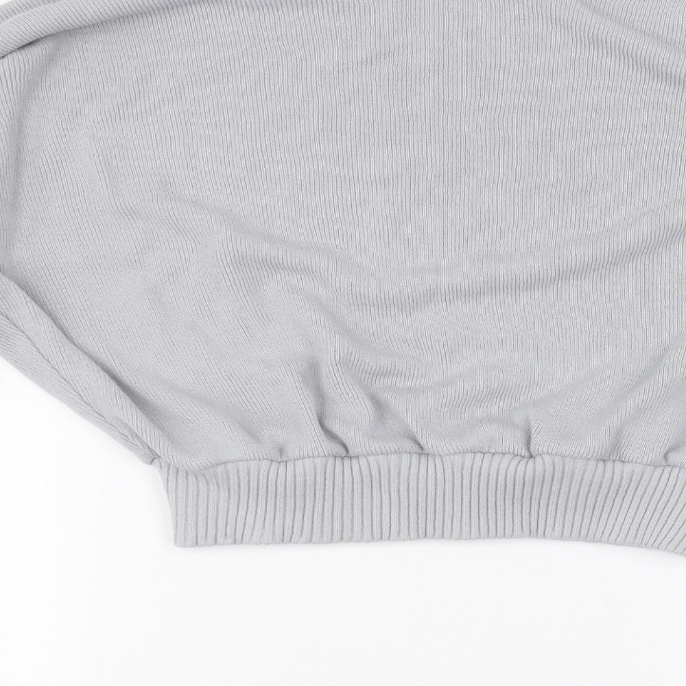 Boohoo Womens Blue   Pullover Jumper Size L