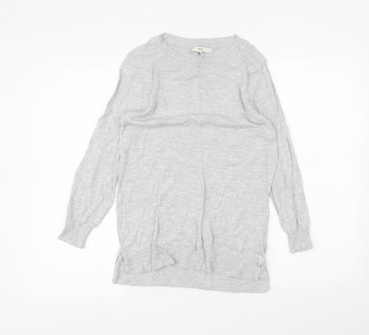 Womens UK Size 8 NEXT Grey Basic T-Shirt