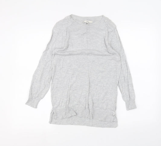 Womens UK Size 8 NEXT Grey Basic T-Shirt