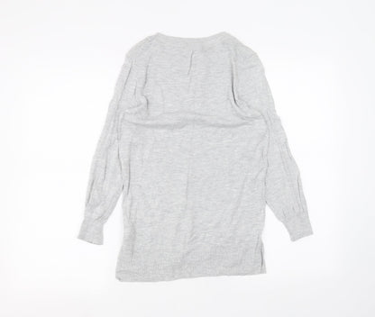 Womens UK Size 8 NEXT Grey Basic T-Shirt