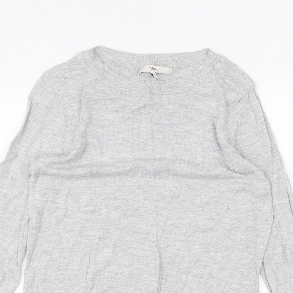 Womens UK Size 8 NEXT Grey Basic T-Shirt