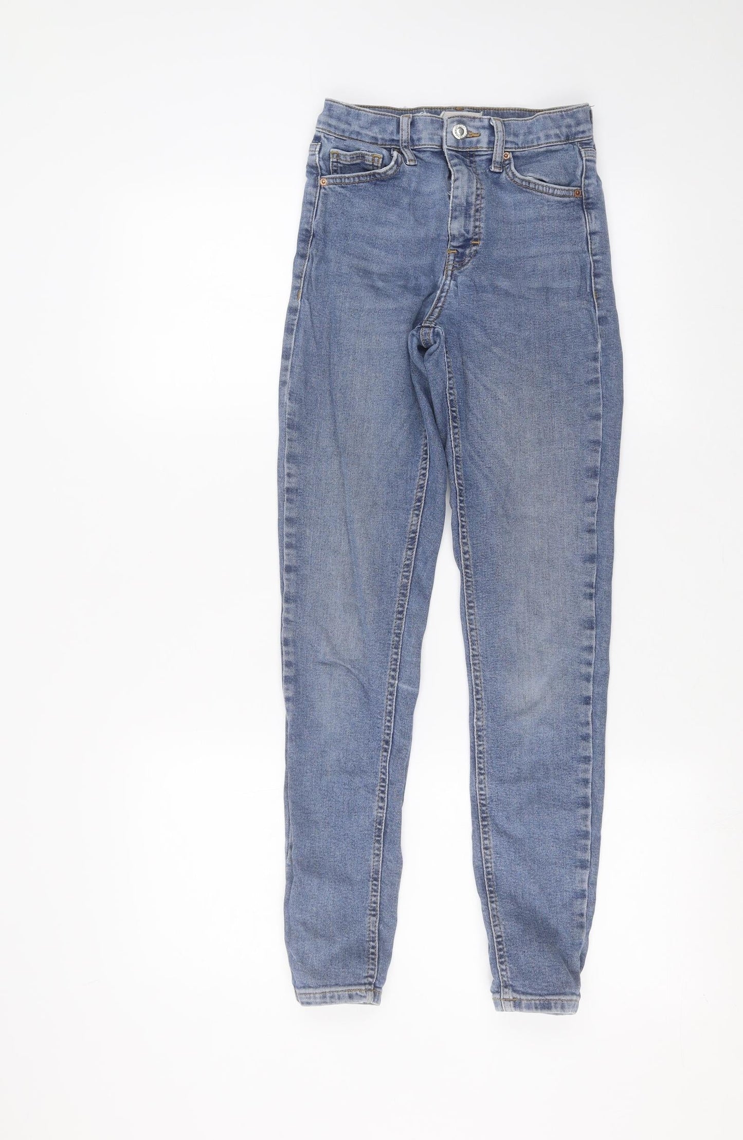 Topshop Womens Blue   Skinny Jeans Size 24 in L27 in