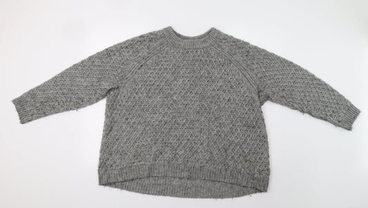 Womens UK Size M H&M Grey Pullover Jumper