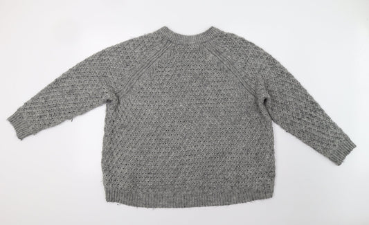 Womens UK Size M H&M Grey Pullover Jumper