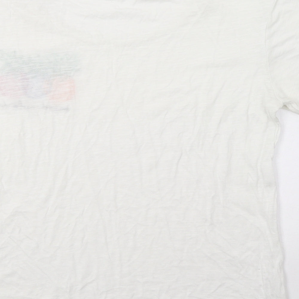 Womens UK Size S H&M White Basic T-Shirt