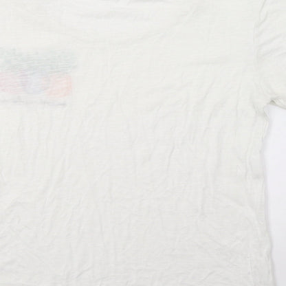 Womens UK Size S H&M White Basic T-Shirt