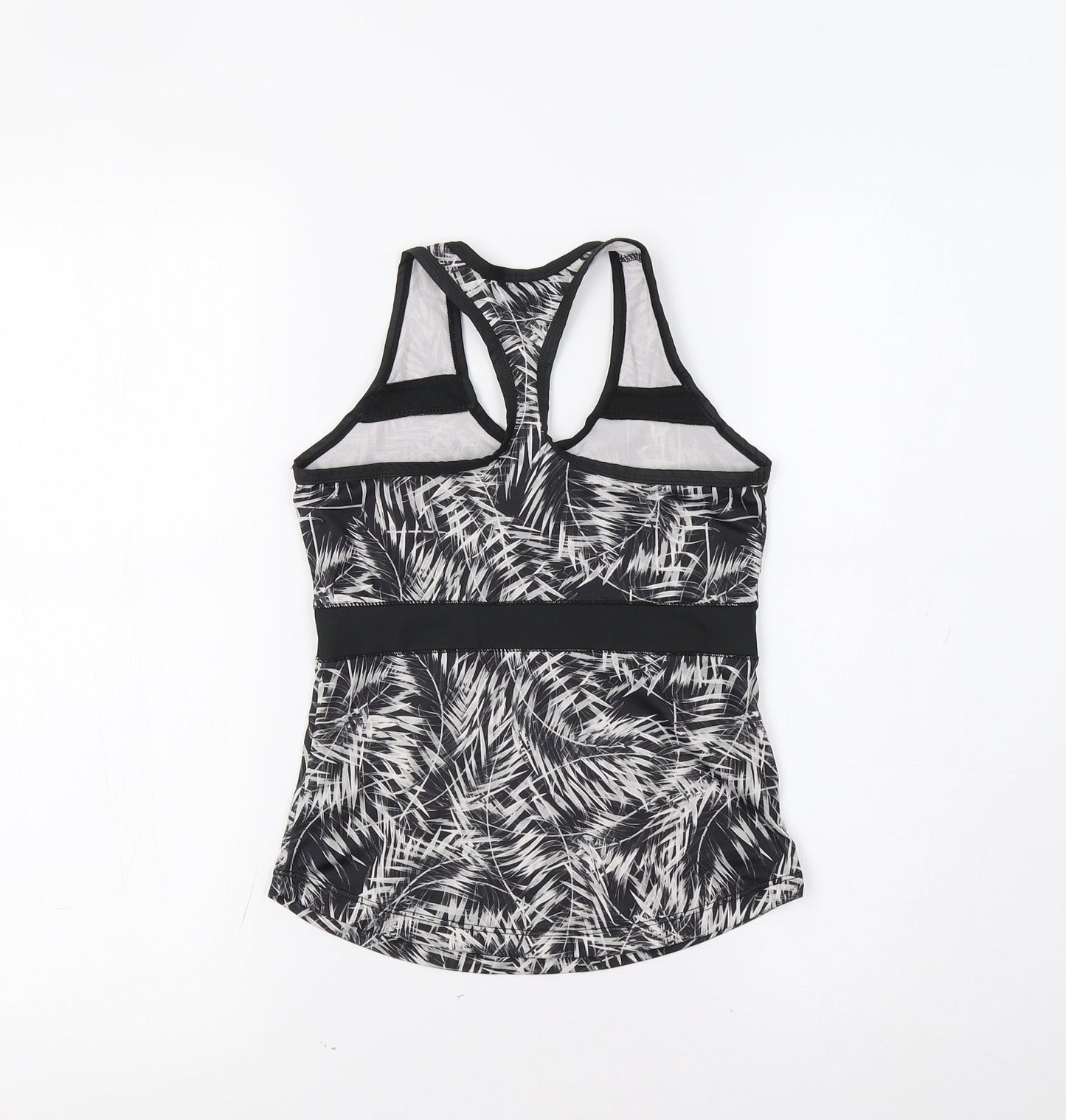 USA Pro Girls Black Geometric  Jersey Tank Size 9-10 Years