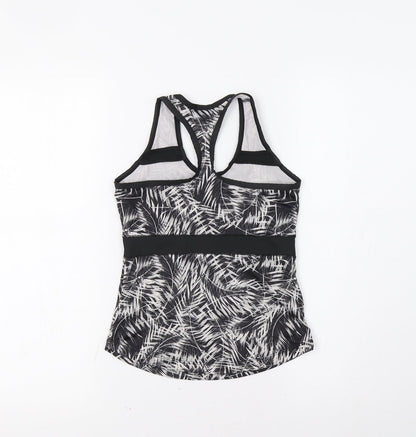 USA Pro Girls Black Geometric  Jersey Tank Size 9-10 Years