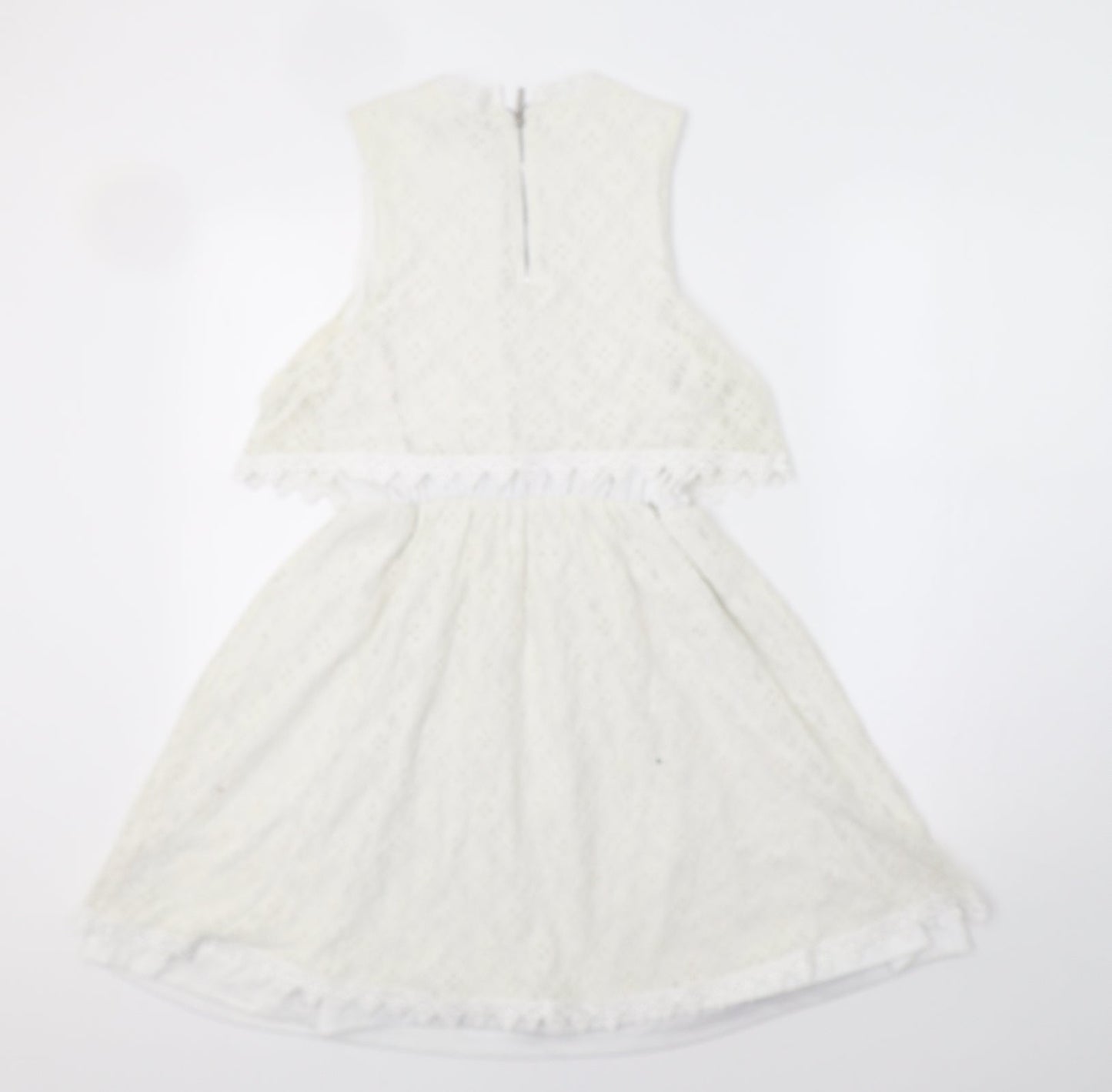 New Look Womens Ivory Floral  Bodycon  Size 14  - Lace Overlay