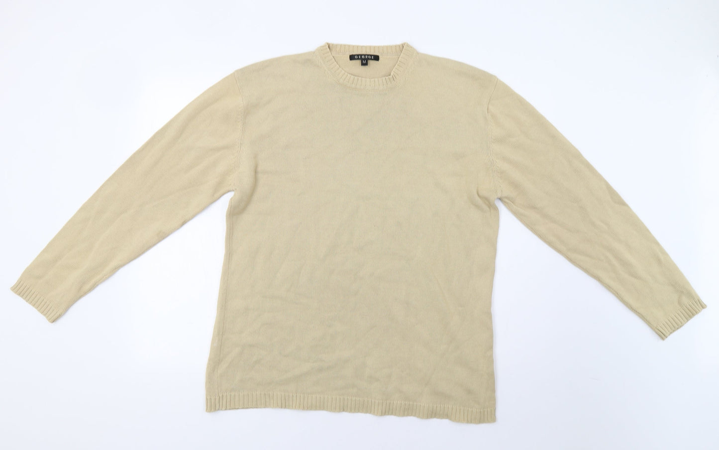 George Mens Beige   Pullover Jumper Size M