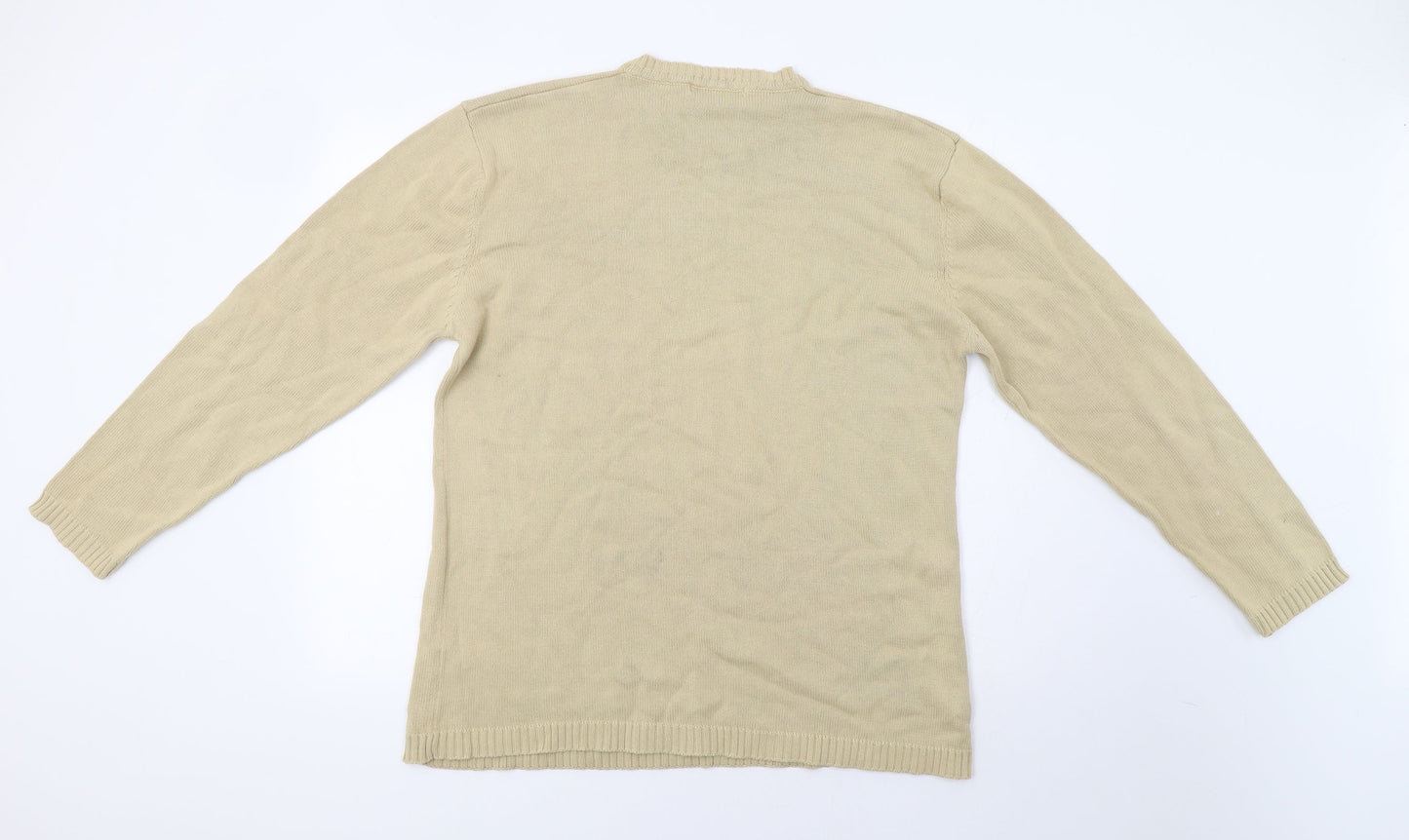 George Mens Beige   Pullover Jumper Size M