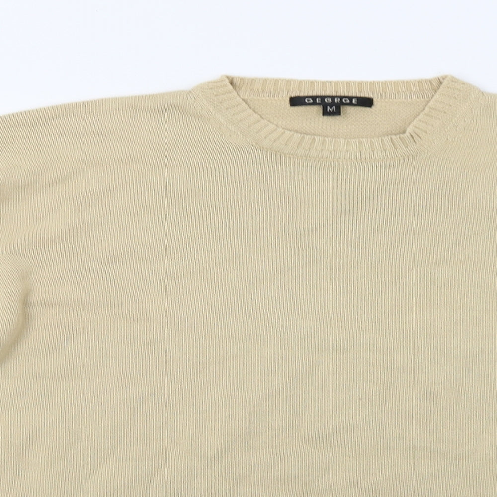 George Mens Beige   Pullover Jumper Size M
