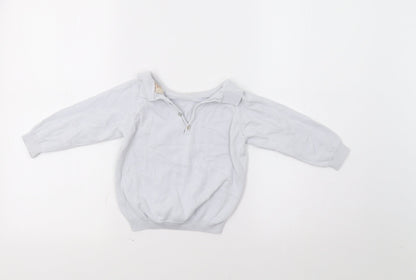 Additional front view of Caramelo boys’ blue jumper, size 2-3, years