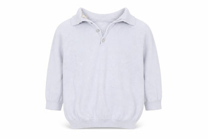 Front view of Caramelo boys’ blue jumper, size 2-3, years