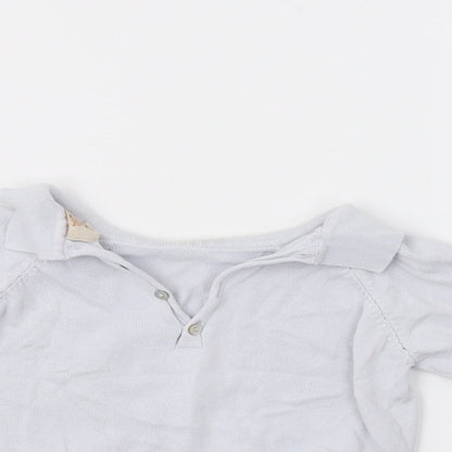 Close-up detail of Caramelo boys’ blue jumper, size 2-3, years