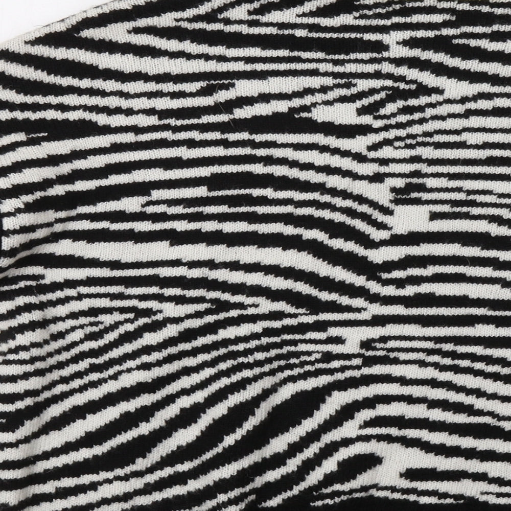Primark Womens Black Animal Print  Pullover Jumper Size S