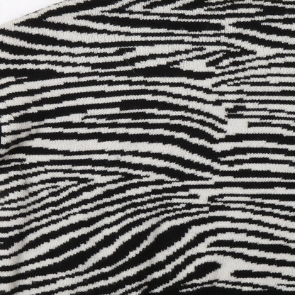 Primark Womens Black Animal Print  Pullover Jumper Size S