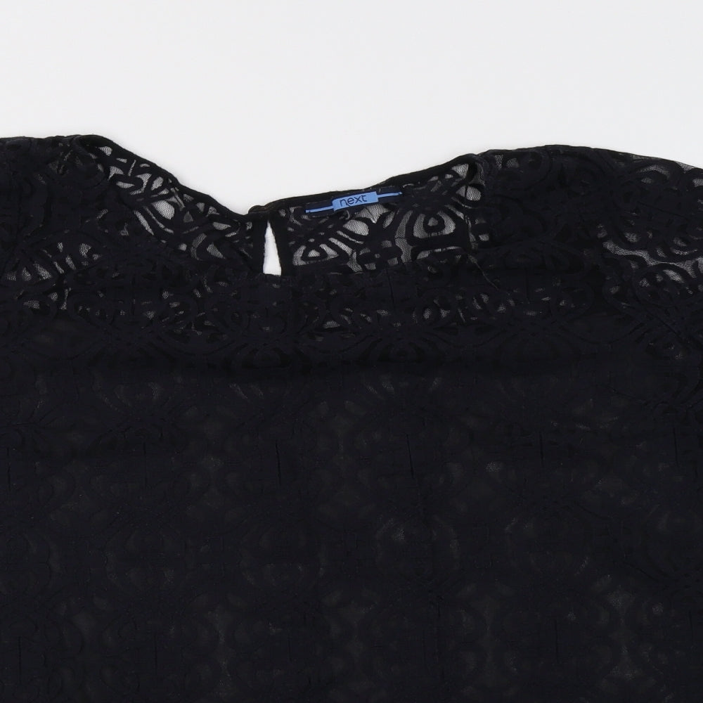 Womens UK Size L NEXT Blue Basic Blouse