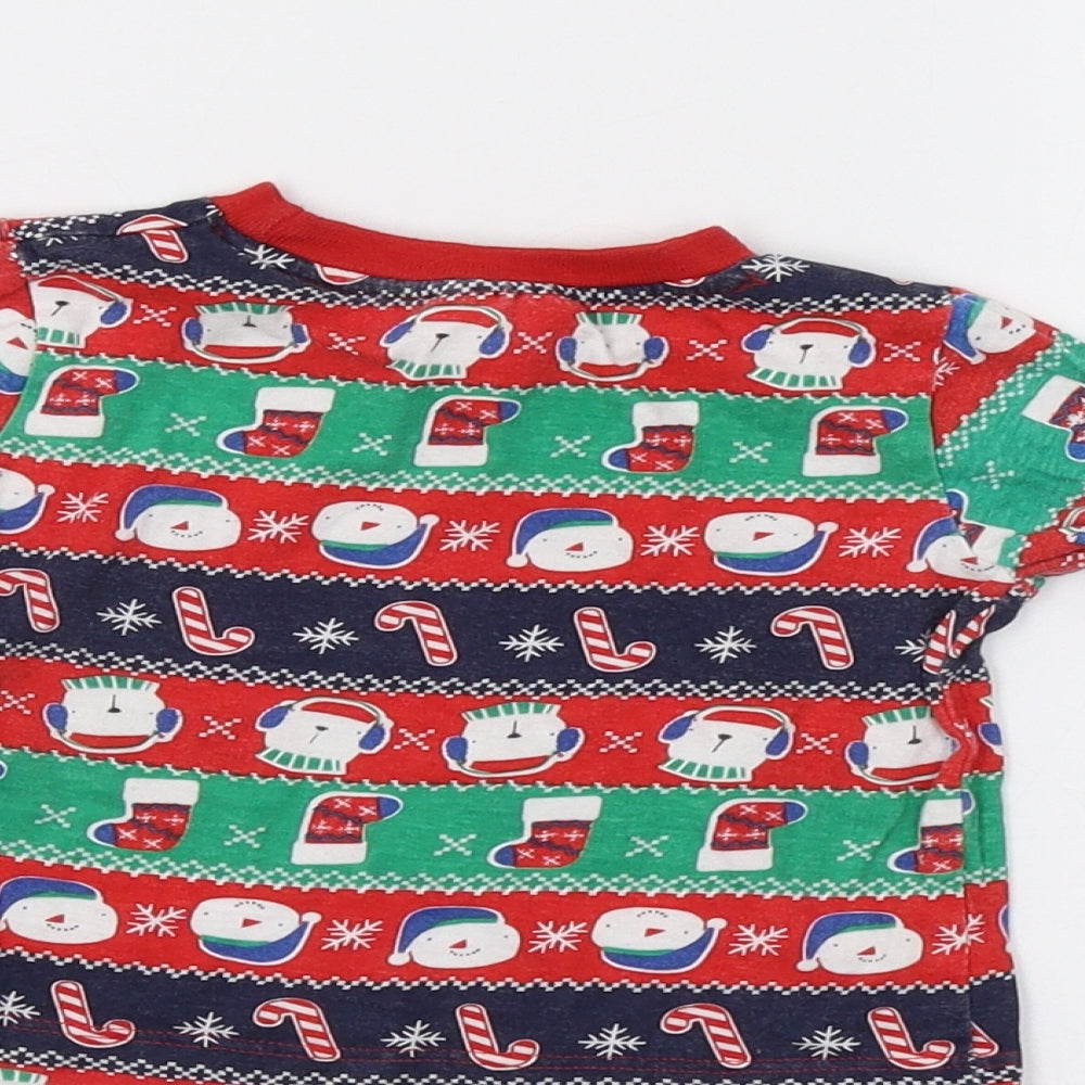 Baby Pyjamas Baby Red Fair Isle   Pyjama Top Size 6-9 Months  - Christmas Top