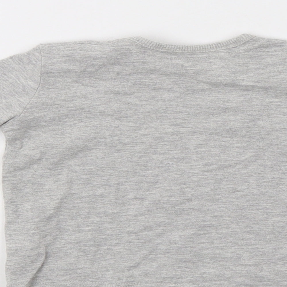 George Baby Grey   Basic T-Shirt Size 3-6 Months  - Born To Be Wild