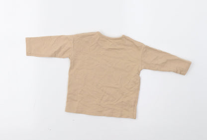George Baby Beige   Basic T-Shirt Size 3-6 Months  - Auntie