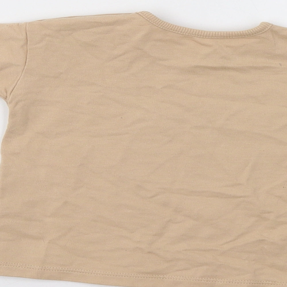 George Baby Beige   Basic T-Shirt Size 3-6 Months  - Auntie