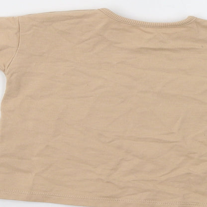 George Baby Beige   Basic T-Shirt Size 3-6 Months  - Auntie