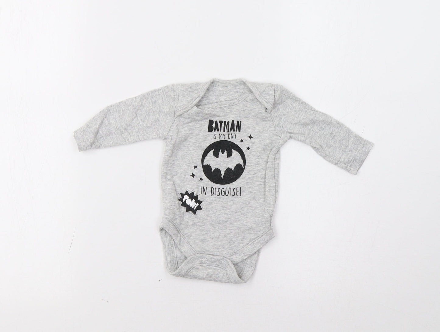 George Baby Grey   Romper One-Piece Size 0-3 Months  - Batman