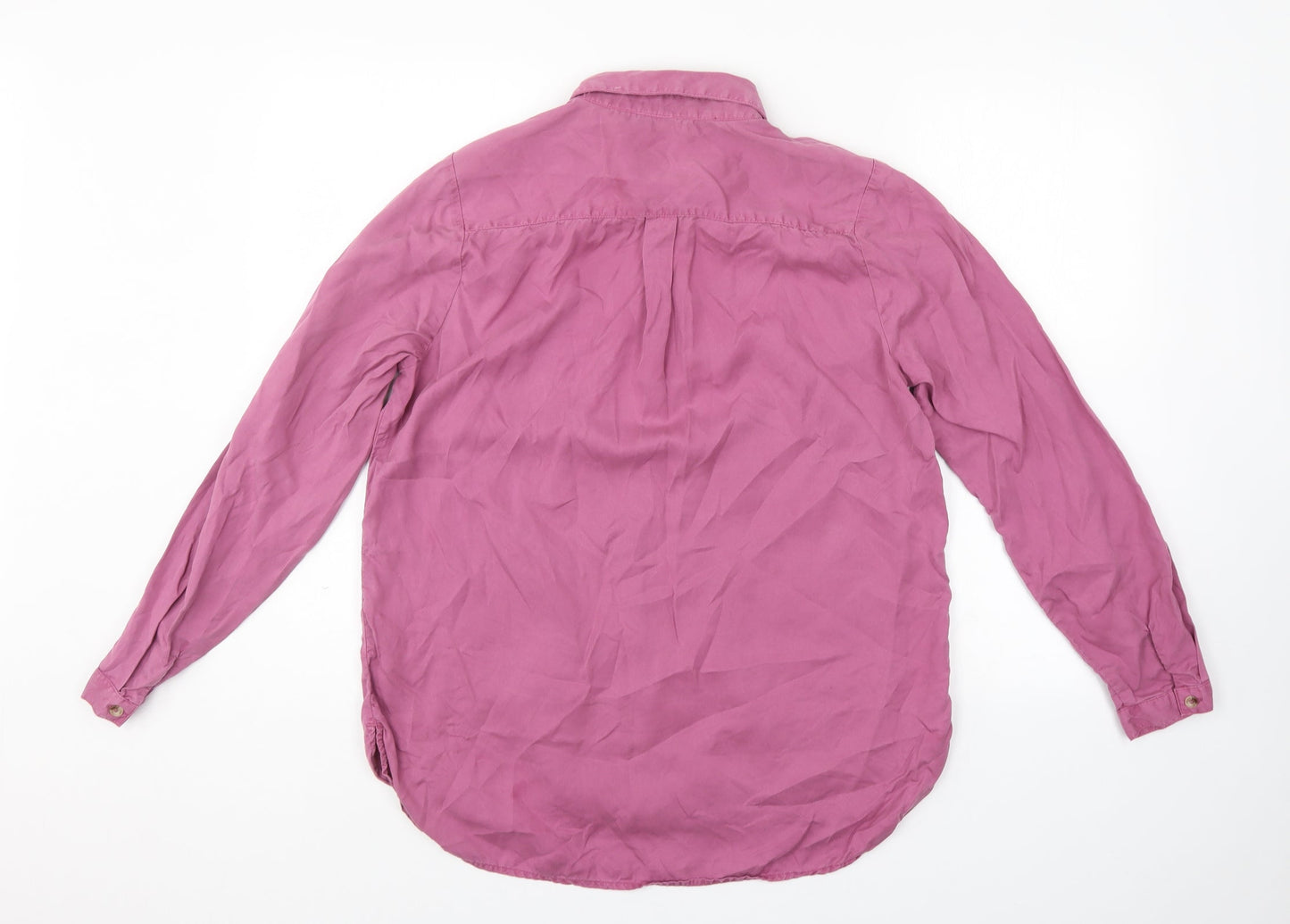Womens UK Size 14 TU Purple Basic Button-Up