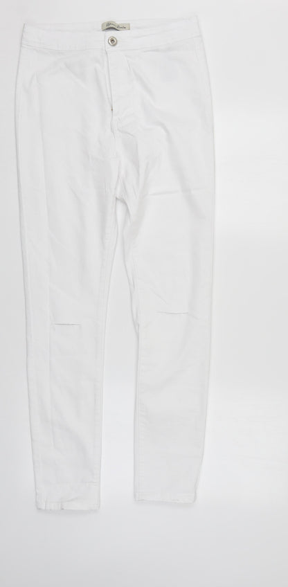 jo jonaco Womens White  Denim Straight Jeans Size XL L29 in