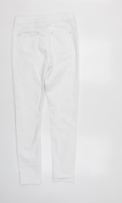 jo jonaco Womens White  Denim Straight Jeans Size XL L29 in
