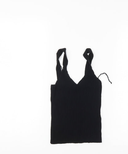 Oysho Womens Black   Basic Tank Size XS