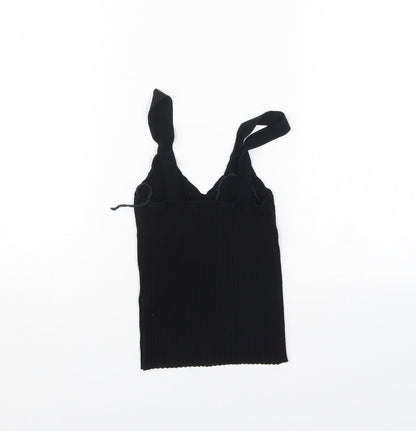 Oysho Womens Black   Basic Tank Size XS
