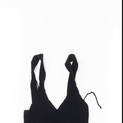 Oysho Womens Black   Basic Tank Size XS
