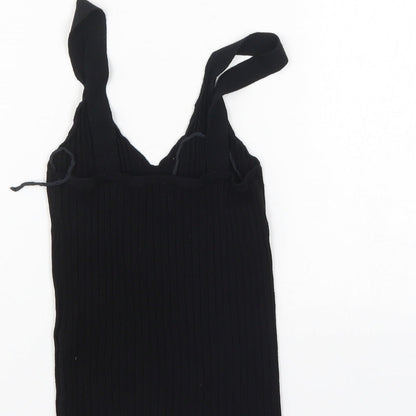 Oysho Womens Black   Basic Tank Size XS