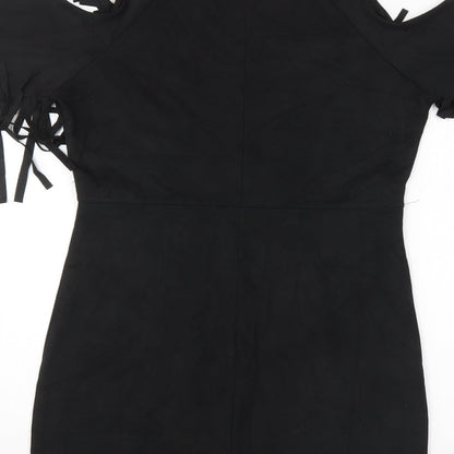 Brand and care label for free 2bu women’s black mini, size UK 10