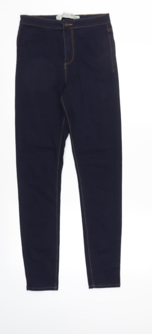 Denim & Co. Womens Blue  Denim Tapered Jeans Size 10 L30 in