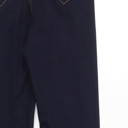 Denim & Co. Womens Blue  Denim Tapered Jeans Size 10 L30 in