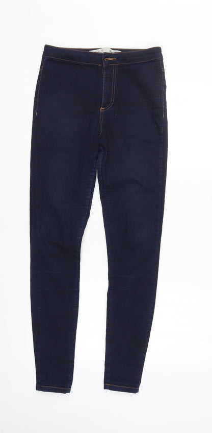 Denim & Co. Womens Beige  Denim Tapered Jeans Size 10 L30 in