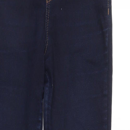 Denim & Co. Womens Beige  Denim Tapered Jeans Size 10 L30 in