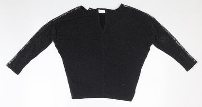 Dorothy Perkins Womens Black   Basic Blouse Size 8