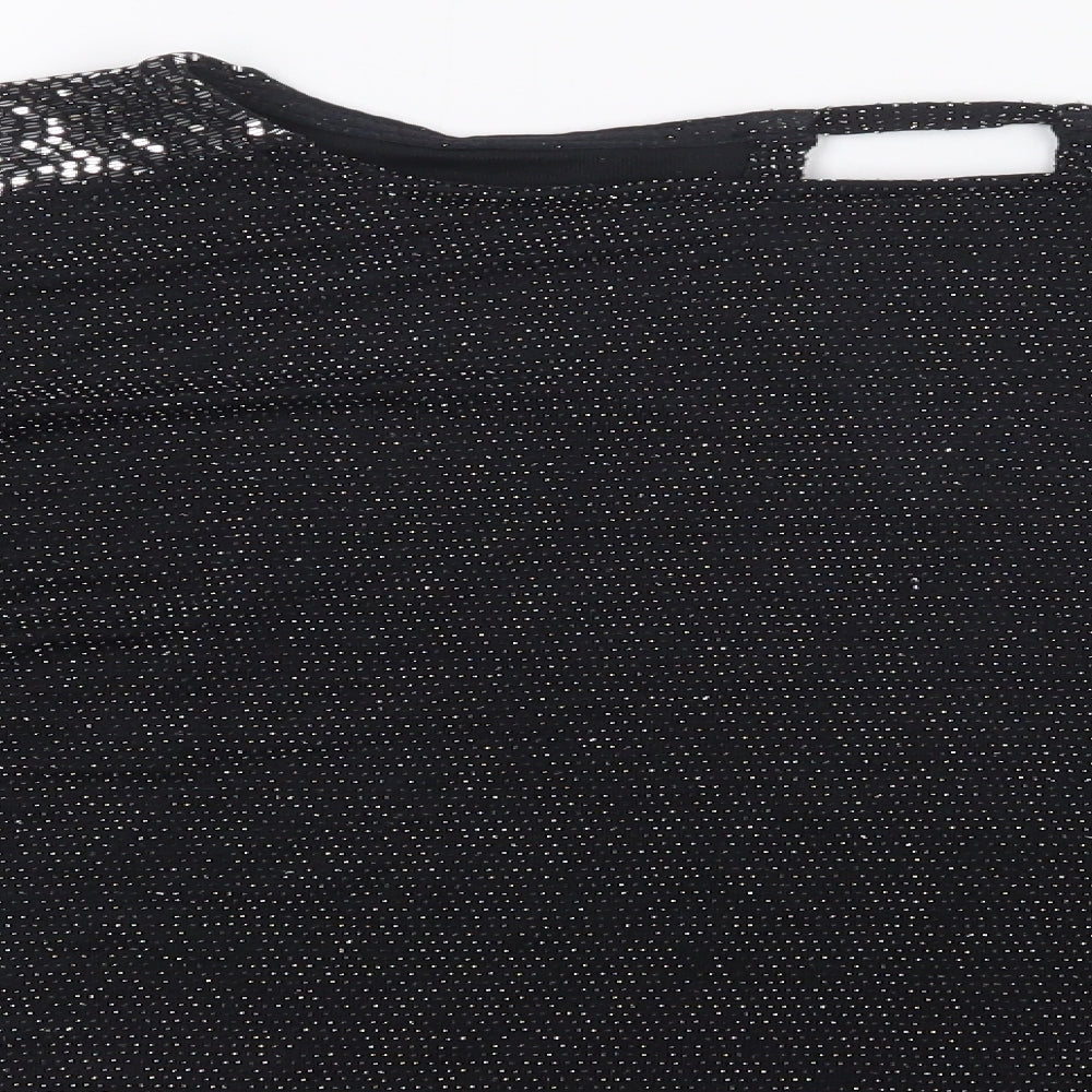 Dorothy Perkins Womens Black   Basic Blouse Size 8