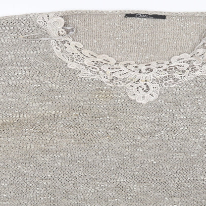 Womens UK Size L BM Gold Pullover Jumper