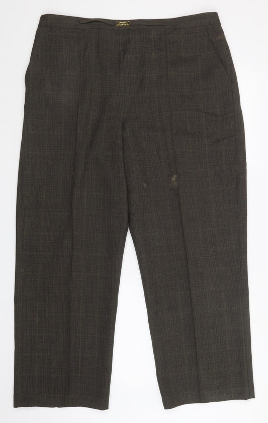 Classics Womens Brown   Dress Pants Trousers Size 20 L27 in