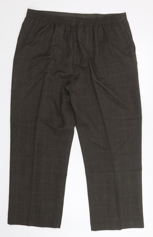 Classics Womens Brown   Dress Pants Trousers Size 20 L27 in
