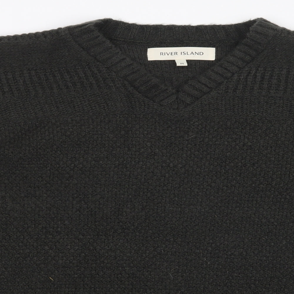 River Island Mens Green   Pullover Jumper Size M