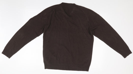 M&S Mens Brown   Pullover Jumper Size M