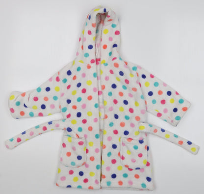 Mothercare Girls Multicoloured Spotted  Top Robe Size 2 Years