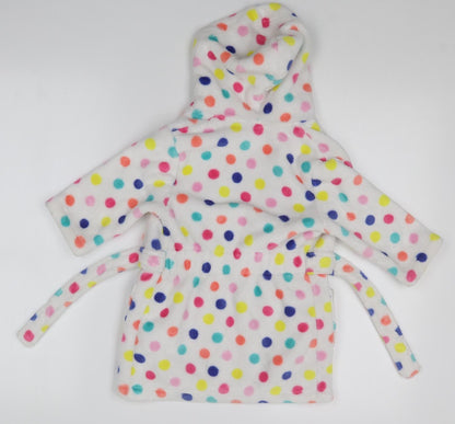 Mothercare Girls Multicoloured Spotted  Top Robe Size 2 Years
