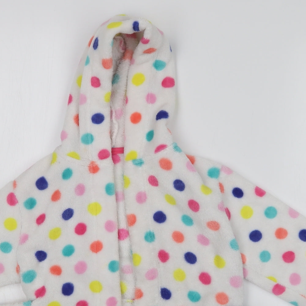 Mothercare Girls Multicoloured Spotted  Top Robe Size 2 Years